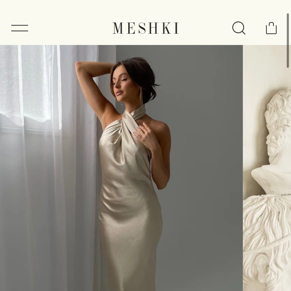 NEW / NEVER WORN. Meshki Laura Gown - Gold / XS
